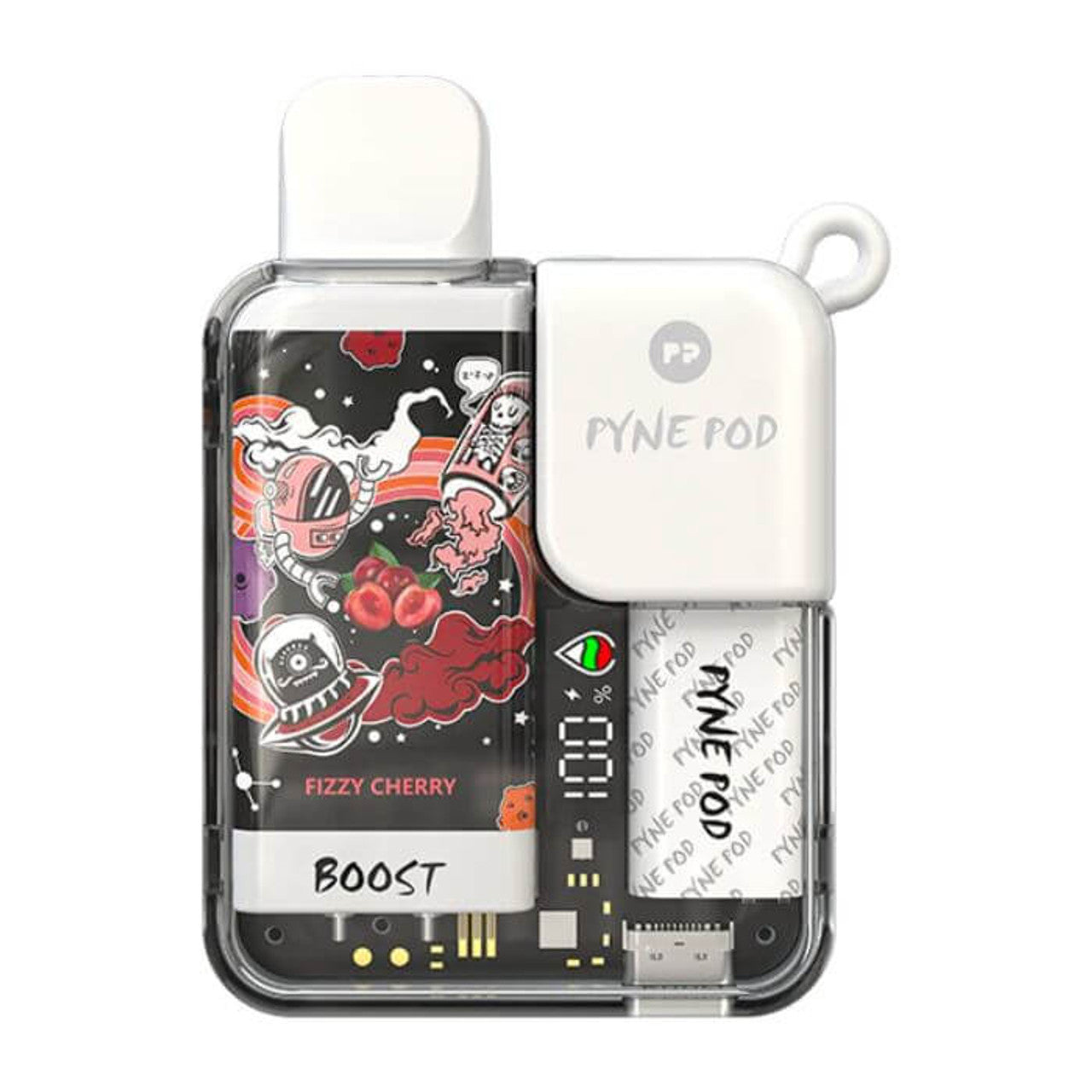 Fizzy Cherry Pyne Pod Boost 8500 - Black Coral